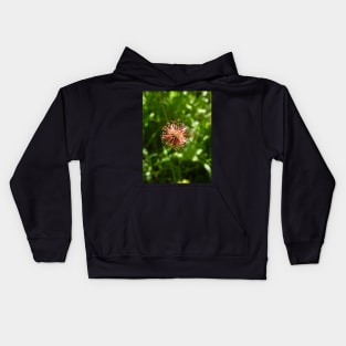 Scottish Photography Series (Vectorized) - Pink Wild Flower Kids Hoodie